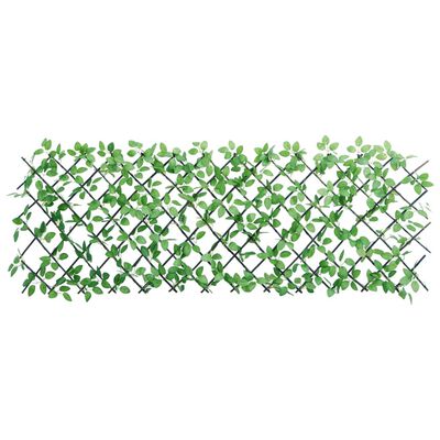 vidaXL Rankgitter mit Künstlichem Efeu Erweiterbar Grün 180x65 cm