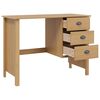 vidaXL Schreibtisch mit Schubladen Hill Honigbraun 100 x 45 x 74 cm