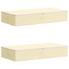 vidaXL Aufbewahrungsbox 2 stk. Vliesstoff 100 x 50 x 18 cm 90 l Creme