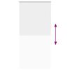 vidaXL Verdunkelungsrollo Wei&szlig; 90x230cm Stoffbreite 85,7 cm Polyester