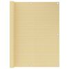 vidaXL Balkon-Sichtschutz Beige 120x600 cm HDPE