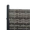 vidaXL Raumteiler Poly Rattan Anthrazit 175&times;180 cm