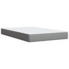 vidaXL Boxspringbett mit Matratze Hellgrau 120x190 cm Stoff
