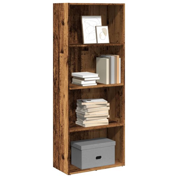vidaXL B&uuml;cherregal Altholz-Optik 60x30x152 cm Holzwerkstoff