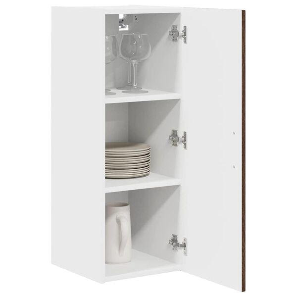 vidaXL K&uuml;chenschrank Kalmar 2 pcs Braun Eichen-Optik 30 x 31 x 80 cm