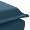 vidaXL Massage-Chaiselongue mit Nackenrolle Blau Samt