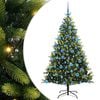 vidaXL K&uuml;nstlicher Klapp-Weihnachtsbaum mit 300 LEDs Gr&uuml;n 180 cm