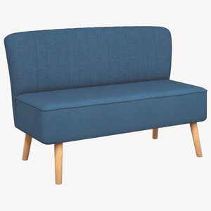vidaXL Sofa Stoff 117x55,5x77 cm Blau