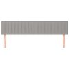 vidaXL Kopfteile 2 Stk. Hellgrau 80x5x78/88 cm Stoff