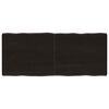 vidaXL Tischplatte 120x50x(2-6) cm Massivholz Behandelt Baumkante