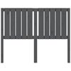 vidaXL Kopfteil Grau 125,5x4x100 cm Massivholz Kiefer