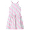 vidaXL Kinderkleid mit Kordelzug &Auml;rmellos Rosa 104
