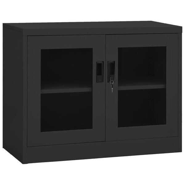 vidaXL B&uuml;roschrank Anthrazit 90x40x70 cm Stahl