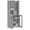 vidaXL Highboard Grau Sonoma 69,5x34x180 cm Holzwerkstoff