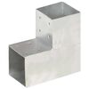 vidaXL Pfostenverbinder L-Form Verzinktes Metall 101 x 101 mm