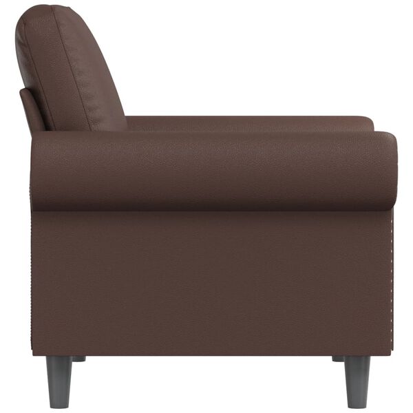vidaXL Sessel Braun 60 cm Kunstleder