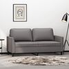 vidaXL 2-Sitzer-Sofa Grau 140 cm Kunstleder
