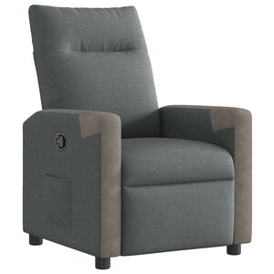 vidaXL Relaxsessel Dunkelgrau Stoff