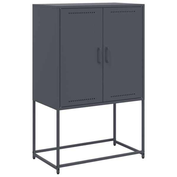 vidaXL Highboard Anthrazit 68,5x38,5x107 cm Stahl
