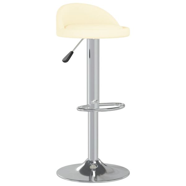 vidaXL Barhocker Creme Kunstleder