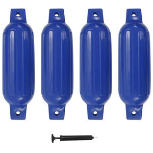 vidaXL Bootsfender 4 Stk. Blau 41 x 11,5 cm PVC