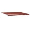 vidaXL Ausziehbare Markise Orange und Braun 500 x 300 x 165 cm