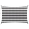 vidaXL Sonnensegel Anthrazit und Wei&szlig; 3 x 4,5 m HDPE