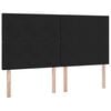 vidaXL Aufbewahrungsbett mit Matratze Schwarz 160 x 200 cm Samt