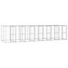 vidaXL Outdoor-Hundezwinger Verzinkter Stahl 16,94 m&sup2;