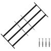 vidaXL Fenstersicherheitsgitter 116 x 45 cm Galvanisiertes Stahl