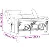 vidaXL 2-Sitzer Massagesessel Taupe Mikrofaser-Gewebe