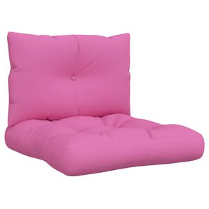 vidaXL Palettenkissen 2 Stk. Rosa Oxford-Gewebe