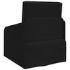 vidaXL Schlafsofa 60cm Schwarz Stoff