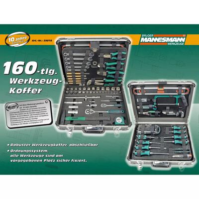 Werkzeug-Set 160-teiliges Brüder Mannesmann 29078