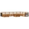 vidaXL Outdoor-Sofagarnitur 9 stk. Natur Massivholz Akazie
