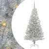 vidaXL Weihnachtsbaum mit 150 LEDs mit St&auml;nder Silber 150 cm PET