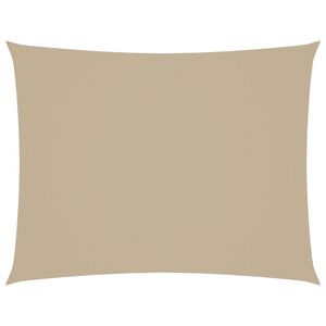 vidaXL Sonnensegel Oxford-Gewebe Rechteckig 3x4 m Beige