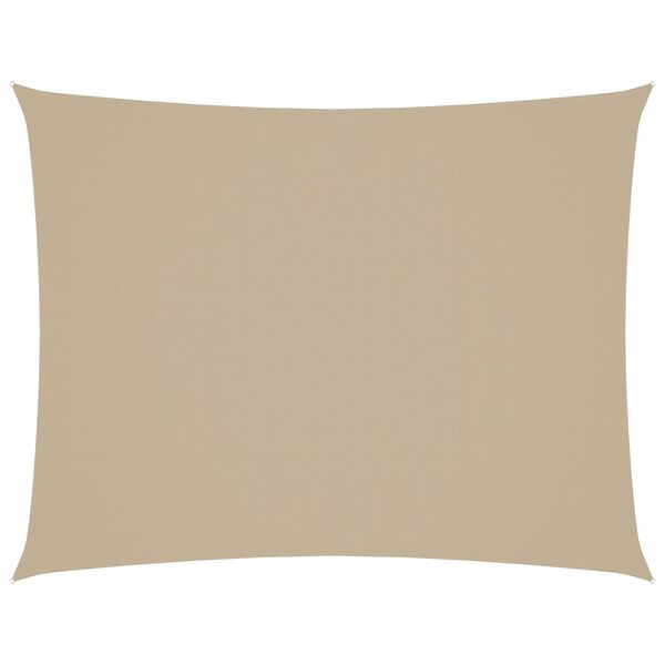 vidaXL Sonnensegel Oxford-Gewebe Rechteckig 3x4 m Beige
