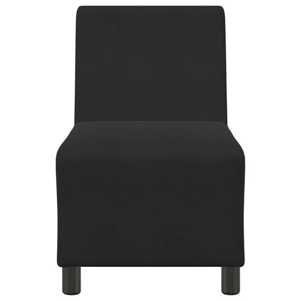 vidaXL | Modulares Armfreies Sofa | Schwarz 55 x 74 x 82 cm Samt