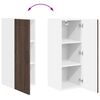vidaXL K&uuml;chenschrank mit T&uuml;r 2 pcs Braun Eichen-Optik 30 x 31 x 80 cm