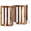 vidaXL Faltbarer Haustierzaun 4 pcs Eichenholz 201 x 38 x 90 cm