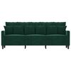 vidaXL 3-Sitzer-Sofa Dunkelgr&uuml;n 180 cm Samt