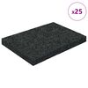 vidaXL Gummigranulat-Patiopad Schwarz 6 x 9 x 0,8 cm Gummi
