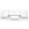 vidaXL 7-tlg. Garten-Lounge-Set Massivholz Kiefer