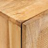 vidaXL Sideboard mit Speicher Braun 40 x 33 x 75 cm Massivholz Mango