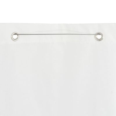 vidaXL Balkon-Sichtschutz Weiß 80x240 cm Oxford-Gewebe