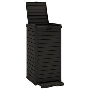 vidaXL Outdoor-M&uuml;lltonne Schwarz 41x41x86 cm Polypropylen