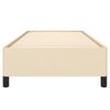vidaXL Bettgestell ohne Matratze Creme 90x200 cm Stoff