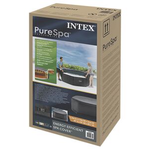 INTEX Spa-Abdeckung Dunkelgrau 180 x 180 cm PVC