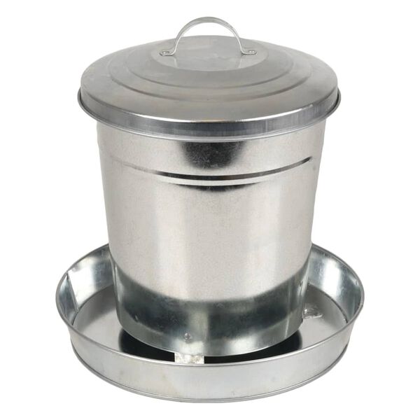 FLAMINGO Futtereimer f&uuml;r Gefl&uuml;gel Hedwig Verzinkt 6 L